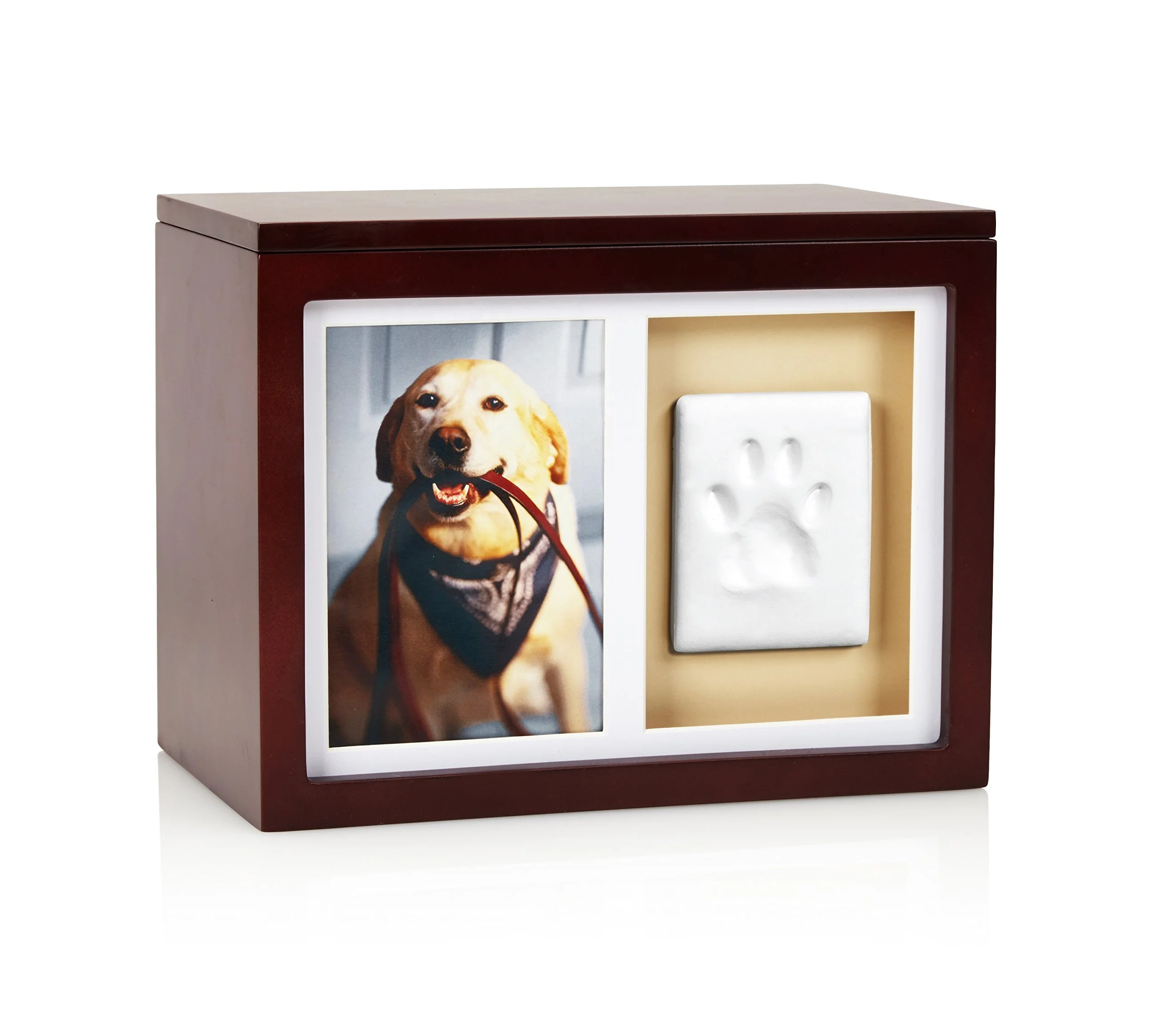 Фоторамка деревянные урны для домашних животных Кремация Cinerary Casket Caffin with Paw