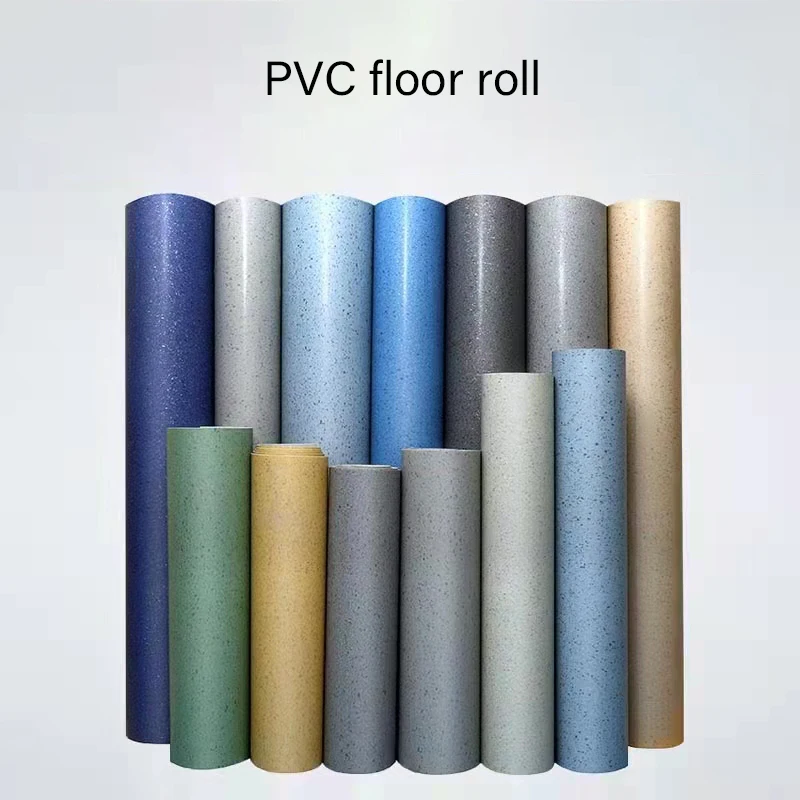 Waterproof Pvc Plastic Floor Roll Wear-Resistant Waterproof Fireproof Flame Retardant Floor
