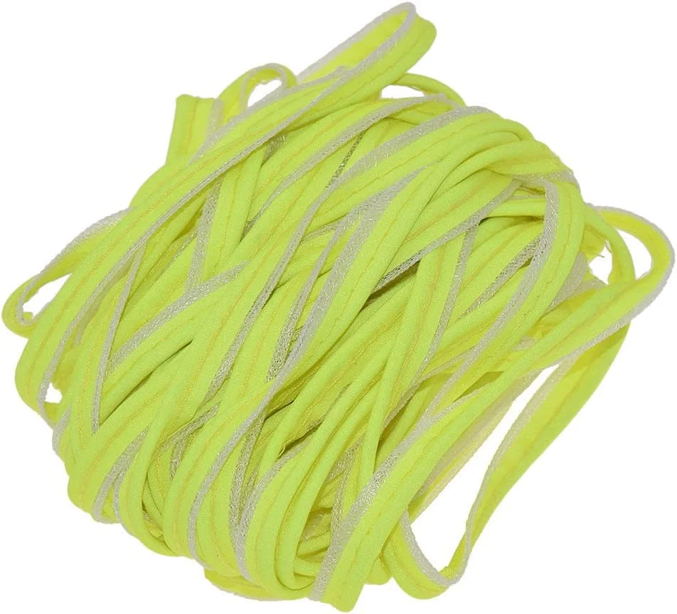 10mm Bright Silver Reflective Sewing Piping Fabric Strip Edging Trim