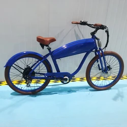 Simino Harley Electric Bicycle fat tire ebike with pedal for adult city scooter vintage electric e cycle display racks