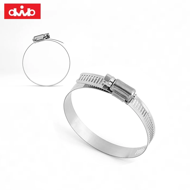 dwb Brand SS304 12.7x0.6mm Stainless Steel Banding Metal Strapping Hose Clamps worm gear fuel line pipe clip hose clamp