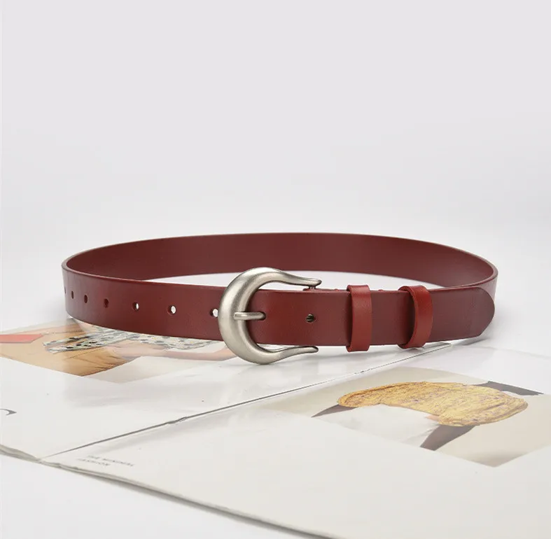 Expertly Manufactured by Suppliers Fashion Genuine Leather Belts for Belt Adornment Cowboy Belt Female