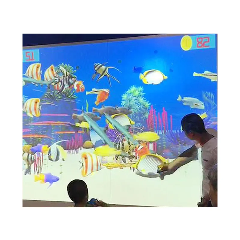 Настенная проекционная игровая система детские игры настенная Проекция 3D видео дисплей Интерактивная проекция