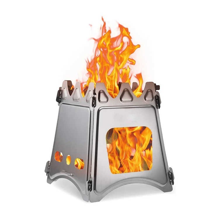 Camping Hiking BBQ Tool Pellet Folding Camping  Backpacking Stove Outdoor Portable Survival  Mini Stove