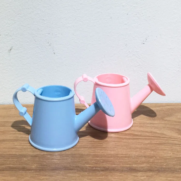 New Design Mini Watering Can Pots Ornamental Plant Bonsai Plastic Indoor Used with Artificial Flower Floor Color American Style