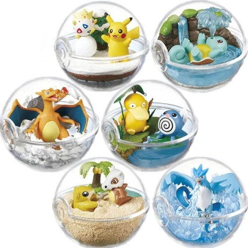 Blind Box 5-10CM Ivysaur Cyndaquil/Vulpix Wartortle Charmander Pokemone Chikorita Toy Pika-chu Anime Figure Gift japanese Statue
