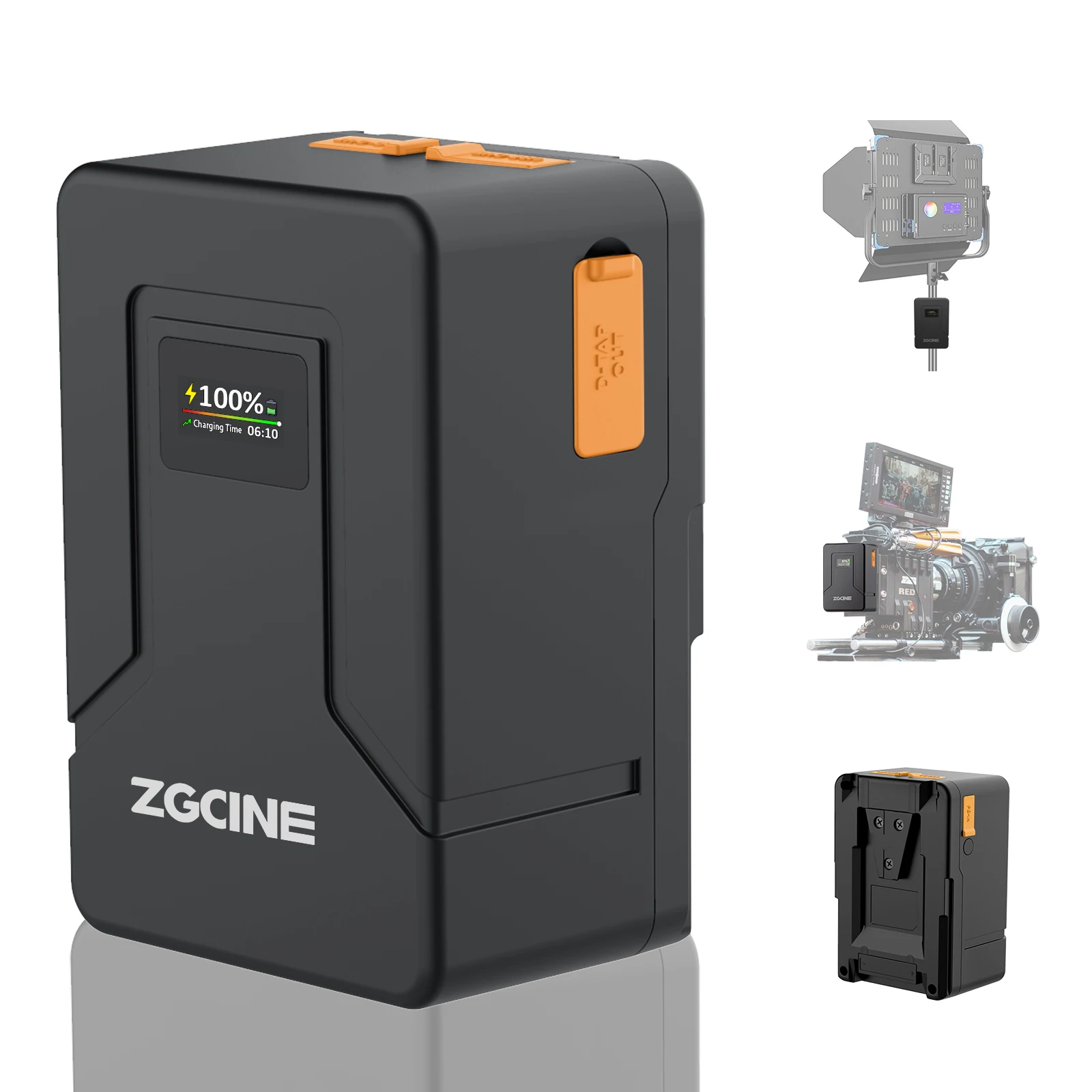 Портативная батарея V-mount / V-lock 99Wh 6800mAh Li-ion батарея видеокамера светодиодная подсветка смартфон