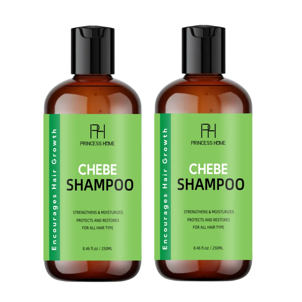 Private Label Sulfate Free Natural Curly Hair Care Products Chebe Shampoo and Conditioner With Shea Butter No Animal Testing