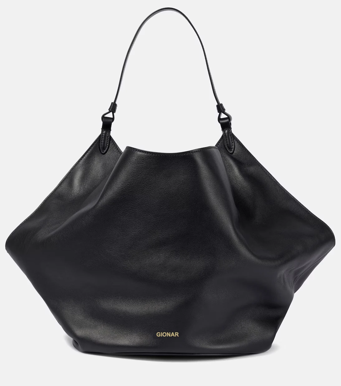 Custom Black Luxury Hobo Bag for Women Genuine Leather Designer Soft Tote Bags Oversized Leather Shoulder Hand bag with logo