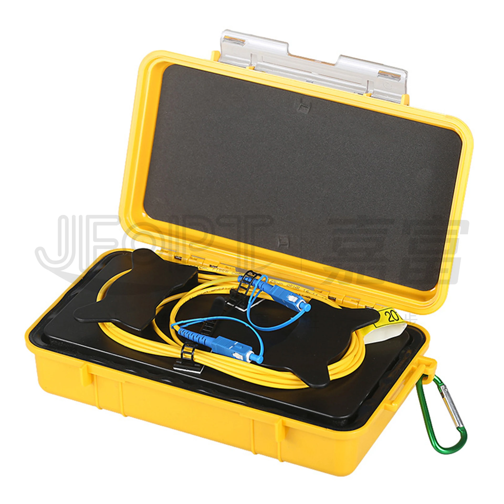 High Quality 1KM 2KM Singlemode Multimode Test Fiber Ring Optical Fiber Tester ST SC FC LC E2000 Connector OTDR Launch Cable Box