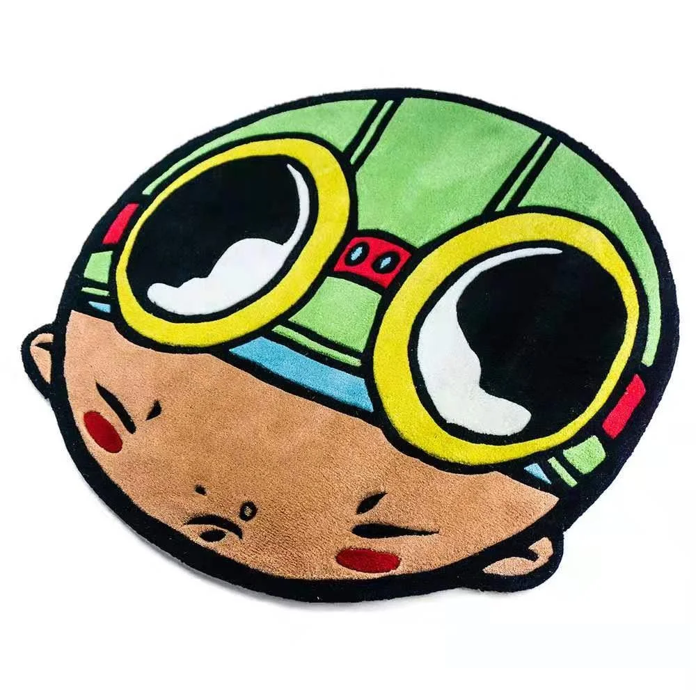 Пользовательский привлекательный логотип ковер ручной работы акриловый материал высококачественный ковер