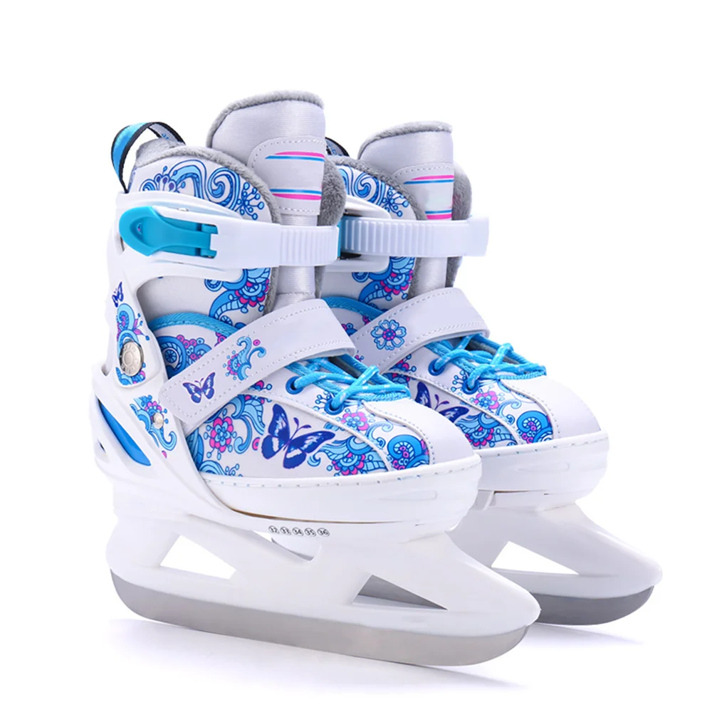 Support Customized Logo Plastic Hard Shell Speed Ice Hockey Skate Shoe