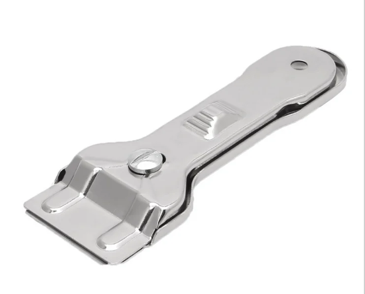 Stainless steel glass cleaning scraper, floor tile decontamination knife cleaning tool