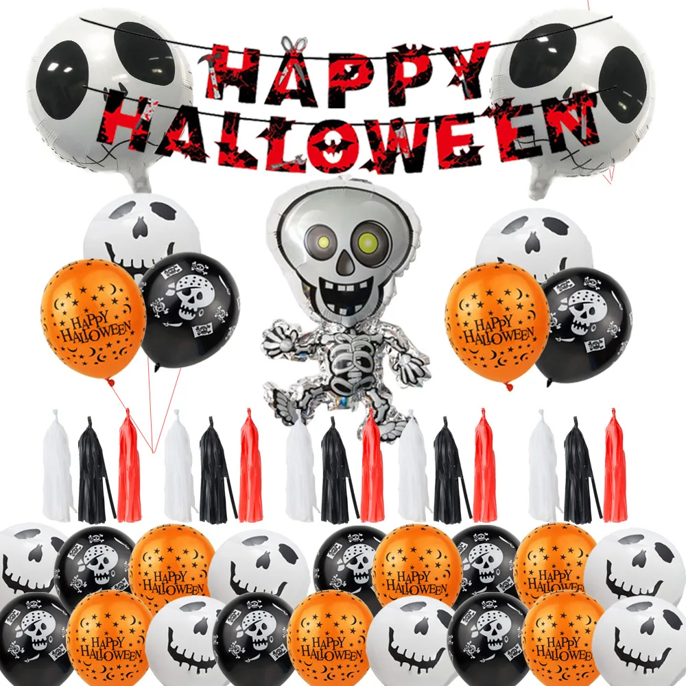 Halloween Party Bacakgroud Qualatex Balloon Spider Cat Foil Letter Balloon Suit New Design