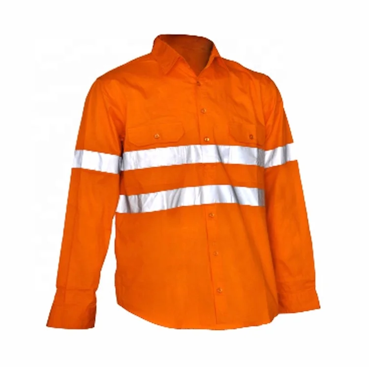 Custom Orange Safety clothing work fireproof FR jacket