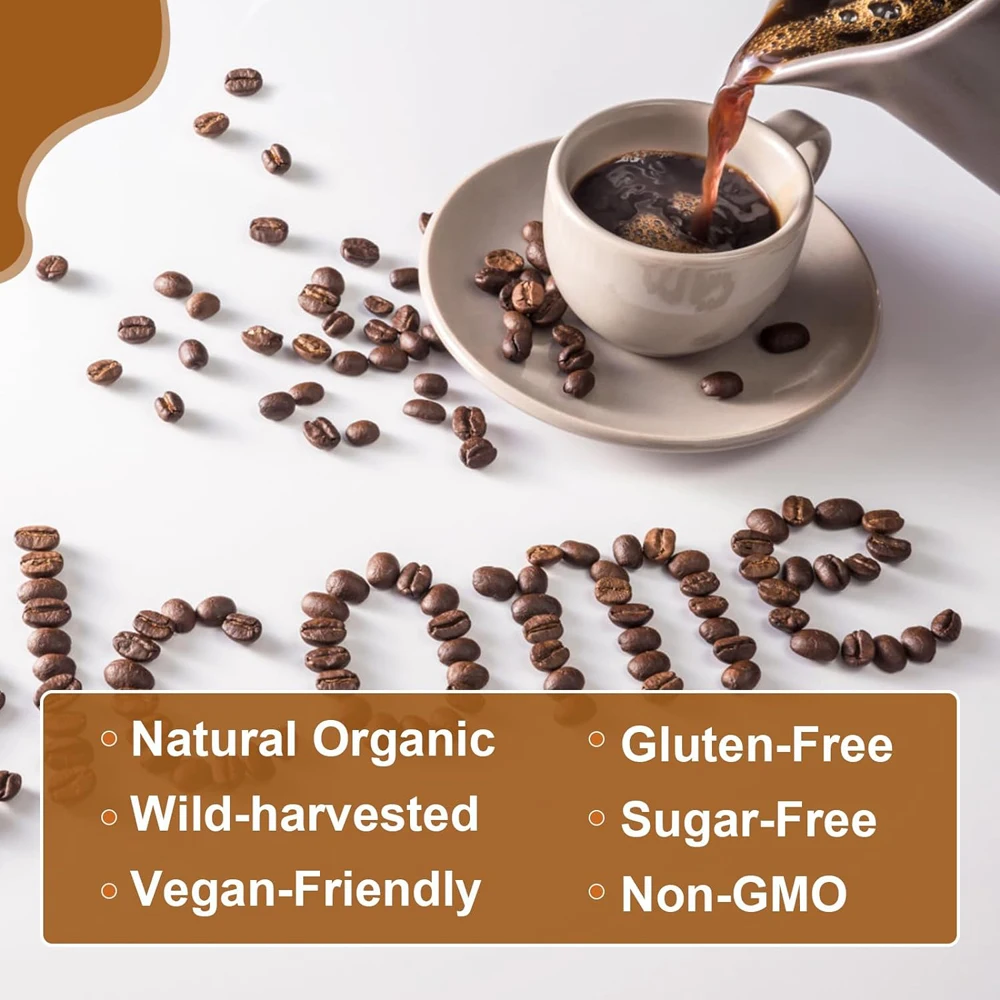 Private Label 8 Superfood Mushroom Coffee Powder Cognitive Function Support Stress Relief Enhance Recovery Mushroom Coffee