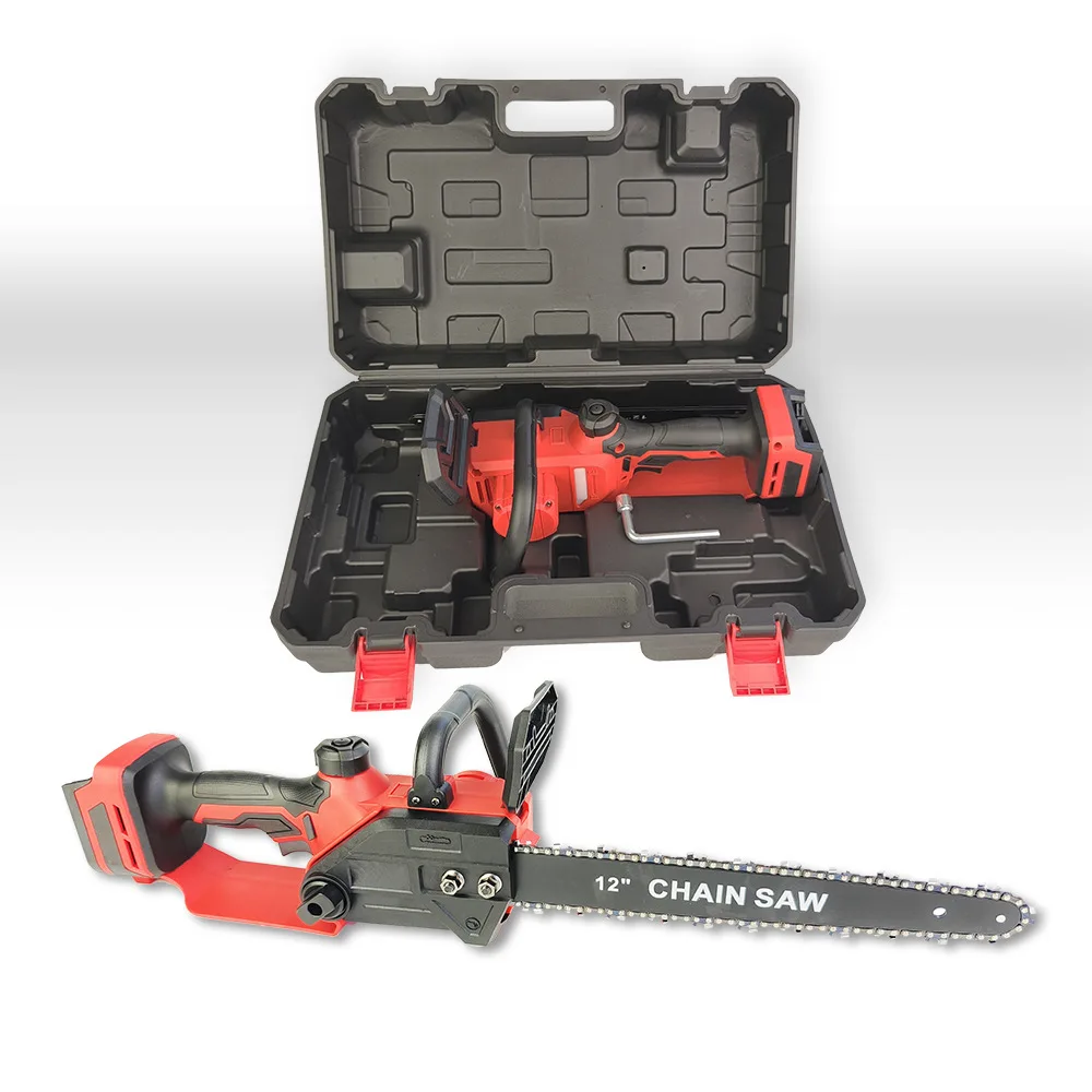 f 2-in-1 cordless long pole chain saw detachable aluminum alloy rod electric telescopic pole chainsaw 21v lithium battery