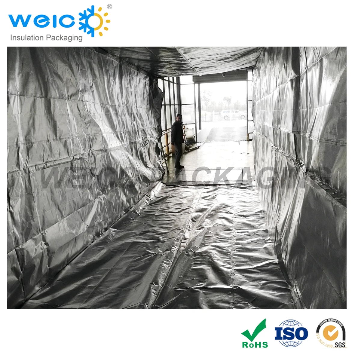 Теплоотражающее одеяло из алюминиевой фольги для изоляции контейнеров, Термоизолированный контейнер