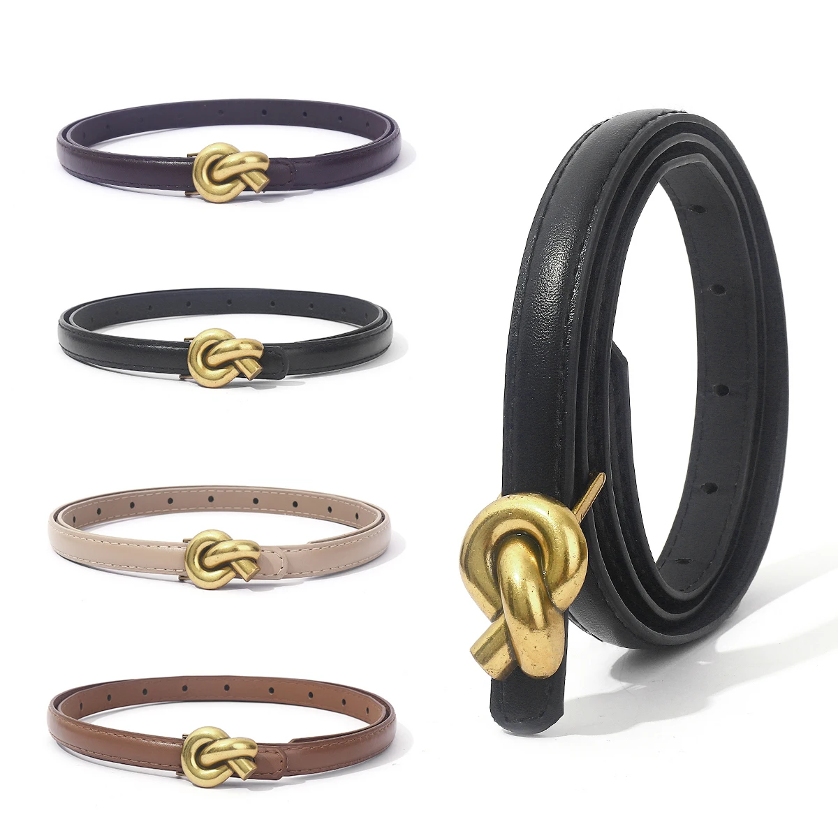 Женский обтягивающий ремень из искусственной кожи