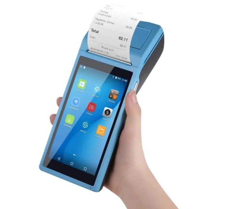 Беспроводная ручная NFC POS-терминал Android 6 POS-машина для лотерейных/автобусных билетов