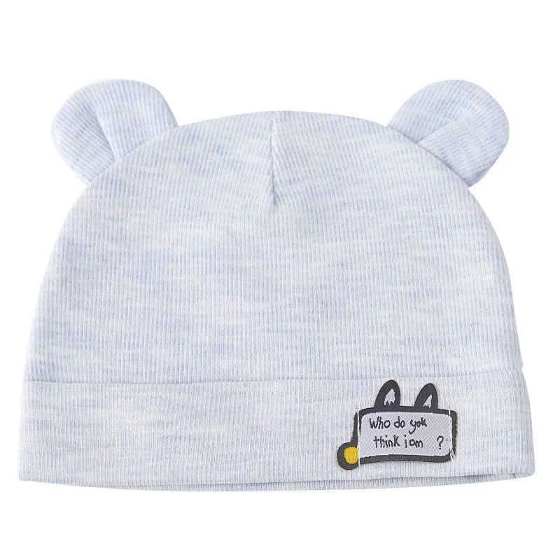 Newborn cotton spring and summer thin section 0-3-6 months baby super cute fetal hat