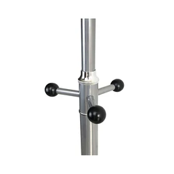 Customized Multi-function Single Pole Wrought  bedroom Clothes iron Hanger Stand Antique Marble Base Steel Coat Hanger rack