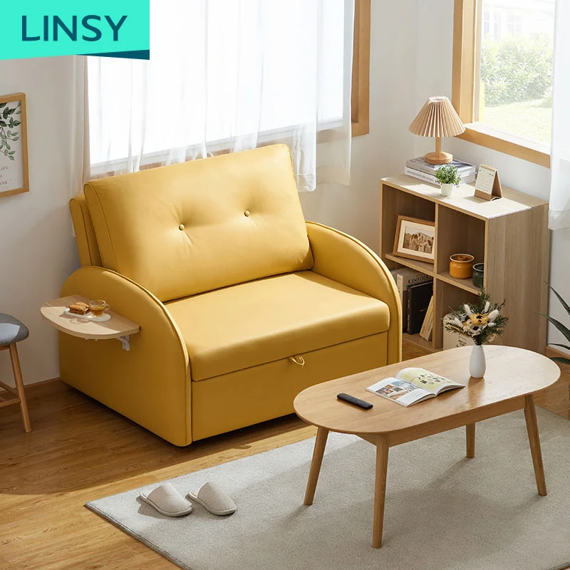 Luxury Fabric Chair One Seat Home Foldable Sofa Bed