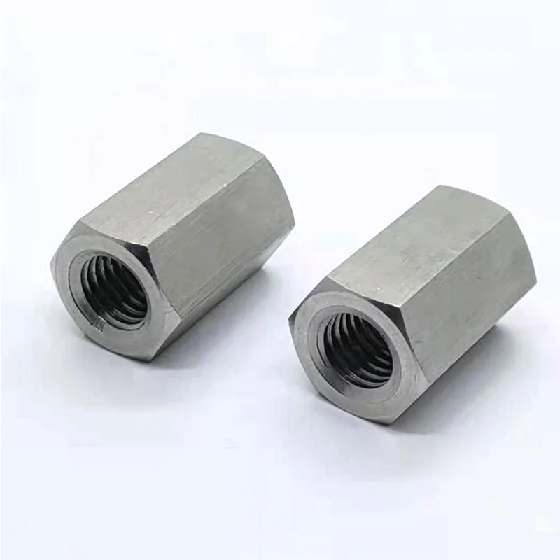 High Quality Stainless Steel Long Hex Connecting Nuts Highly Durable Genre Nuts