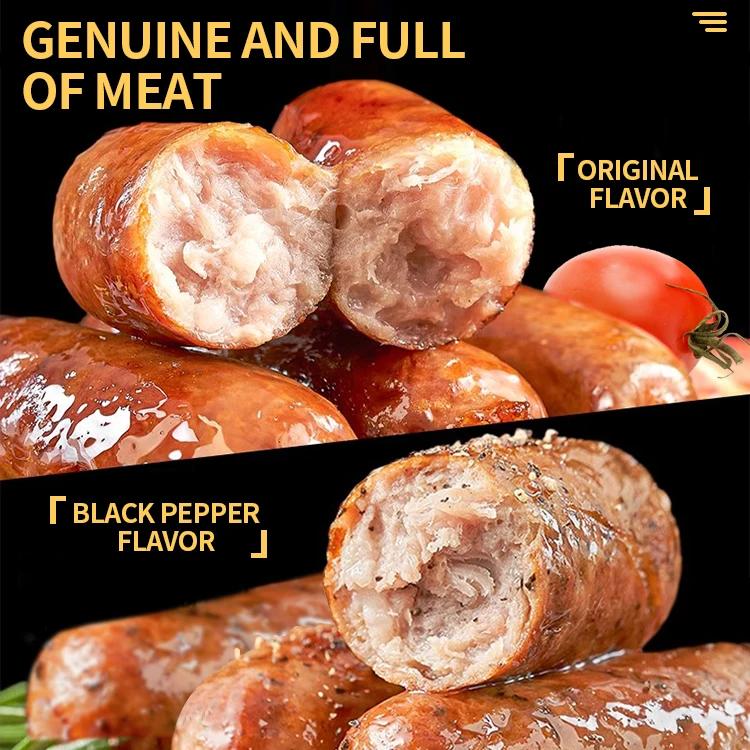 High Quality Snacks food Wholesale meat sausage  Original Flavor Authentic Sausage