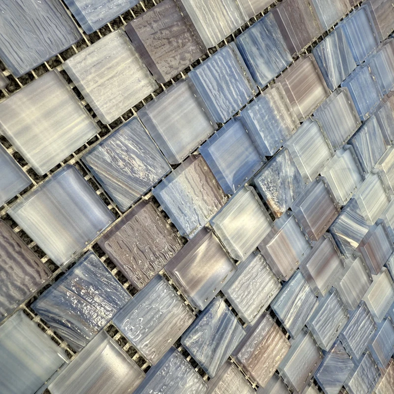 Hand-drown Modern Design Pool Mosaic for Hotel Application glass mosaic for swimming pool tile use for gym