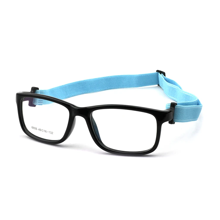 Dual Colors, High Classic, Flexible Hingeless, Elastic Cord, Environmental, Candy Color kids glasses optical frame