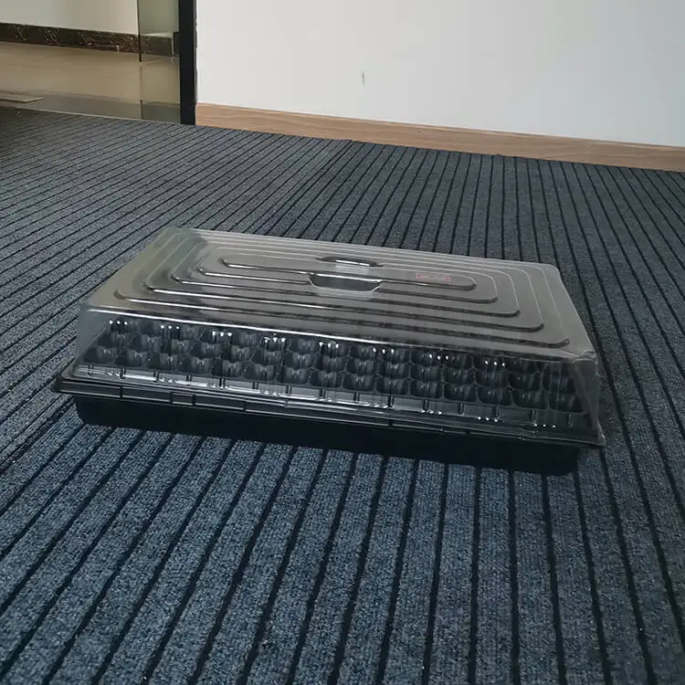 
garden transparent seed seedling tray cover heat preservation nursery trays lids 