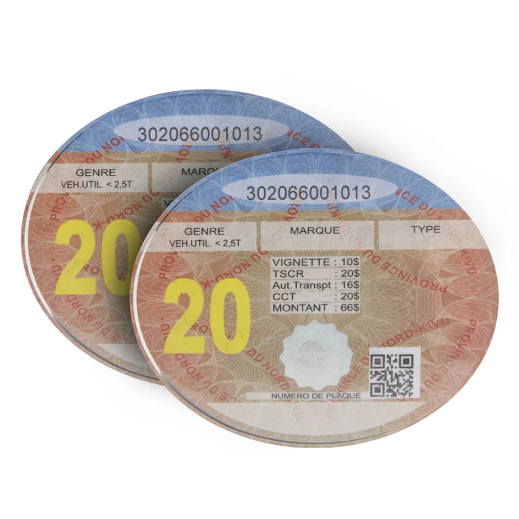Custom Laser Hot Stamping Permit Card Anti-Counterfeiting QR Code Nigh Club Concert Car Admission Packing Voucher Even Tickets