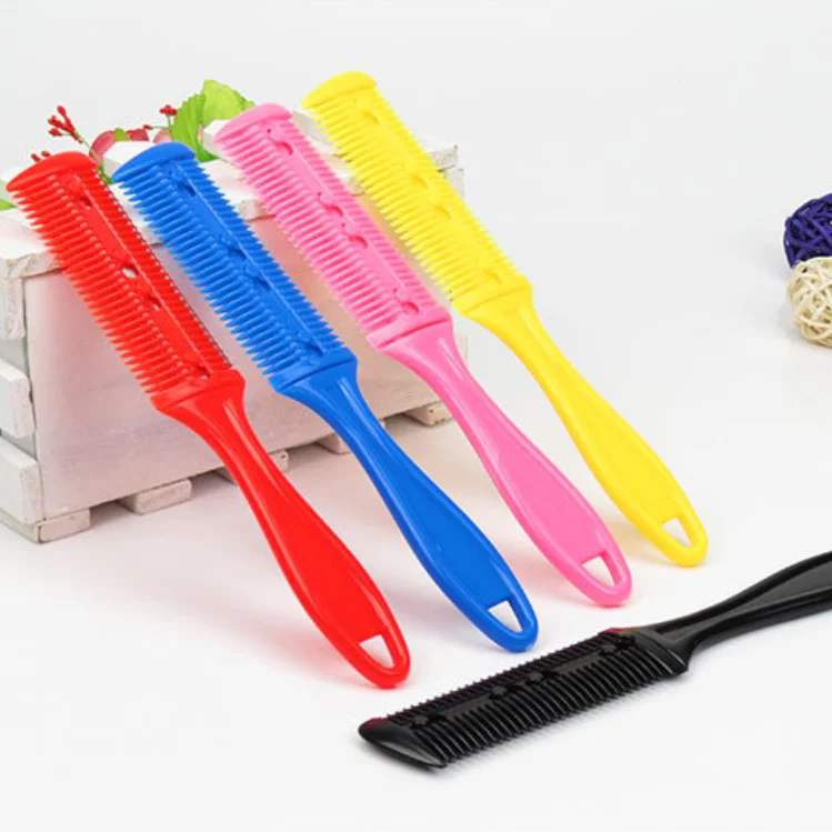 Double-sided Knife Shaving Comb Shredded Hair Thinning Bangs Blade Hairdressing Comb