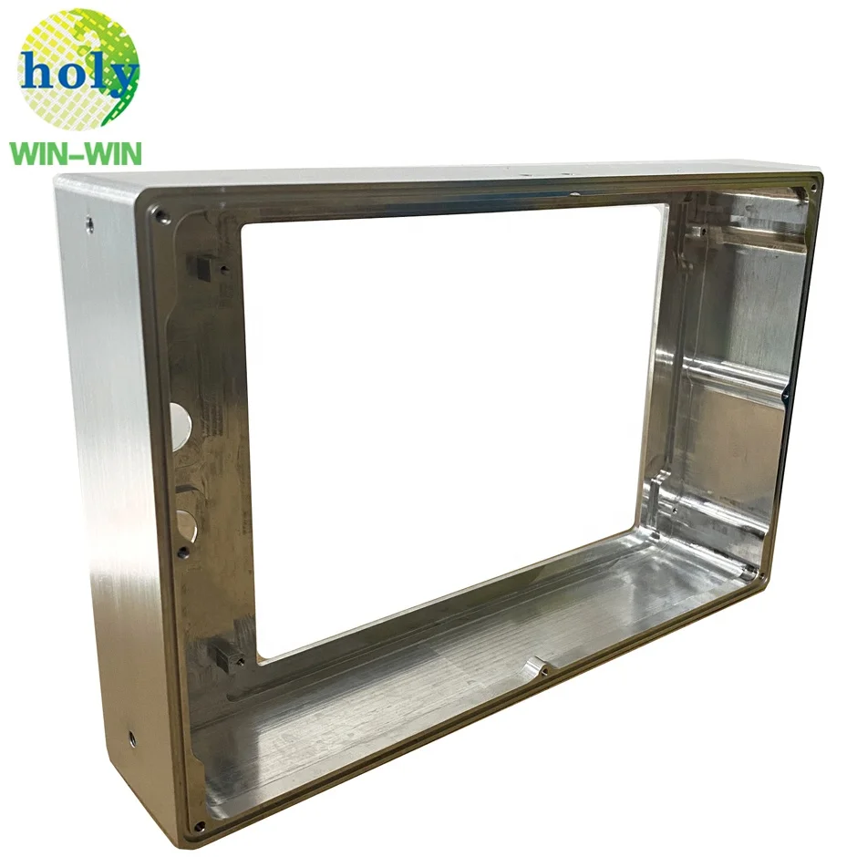 Custom Metal Aluminum Alloy LCD IP68 Submersible Front Panel Frame CNC Machined Parts Aluminum CNC Machining Precision Parts