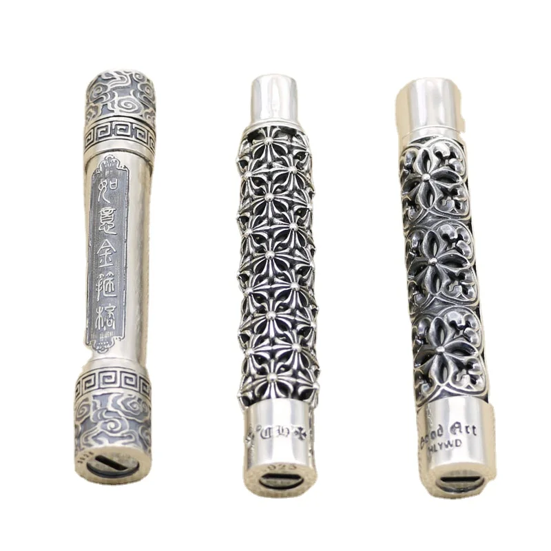 Креативная Зажигалка Taiyin High stop pure silver cross flower перезаряжаемая пиротехническая