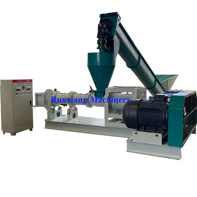 Chicken Bird Poultry Feather Powder Feed Meal Puffing Extruder Machine