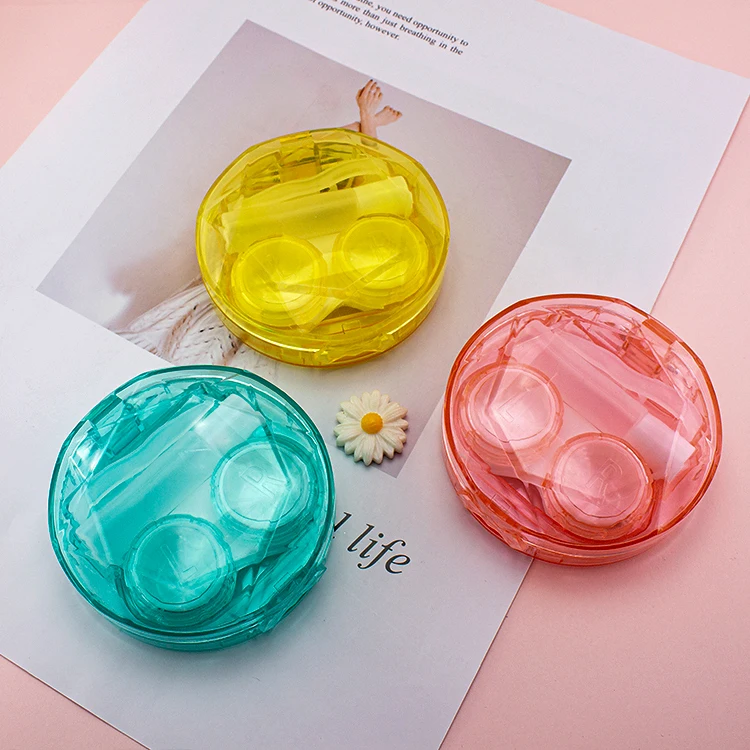 High Quality  Colorful Oxysept Contact Lenses Round Fashion Contact Lenses Case