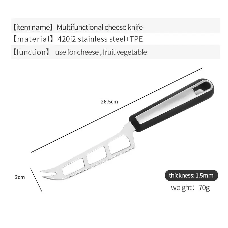 Factory Wholesale Stainless Steel Cheese Knife Set Cheese Tools Set Kit Cutter Chisel Spatula Spreader