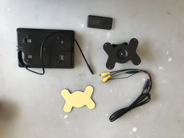 7inch TFT monitor 12V-24V bus car reversing LCD display with remote control HC-B-63022