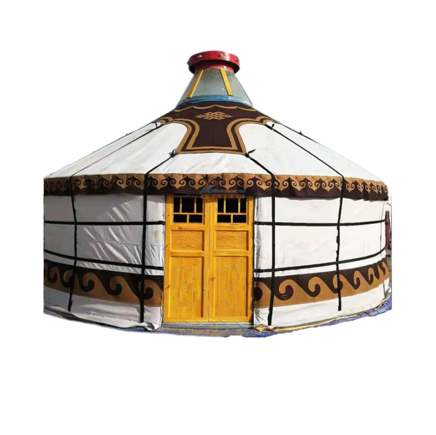 Manufacture quality luxury mongolian Outdoor yurt camping tent