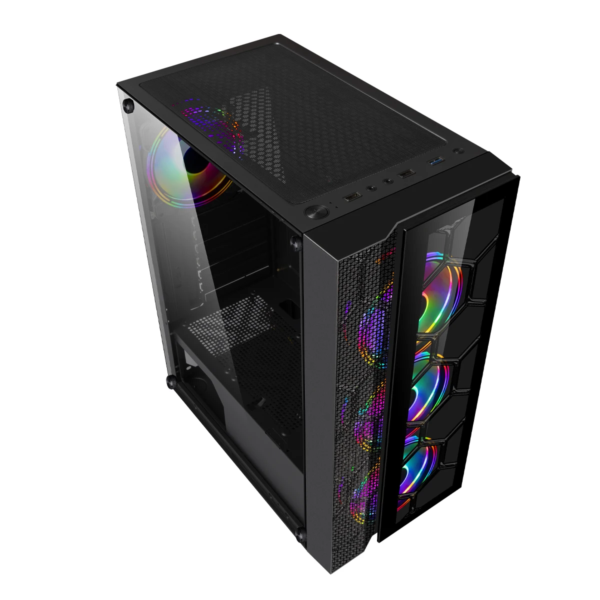 Современный RGB свет ПК компьютерный чехол для игрового ПК