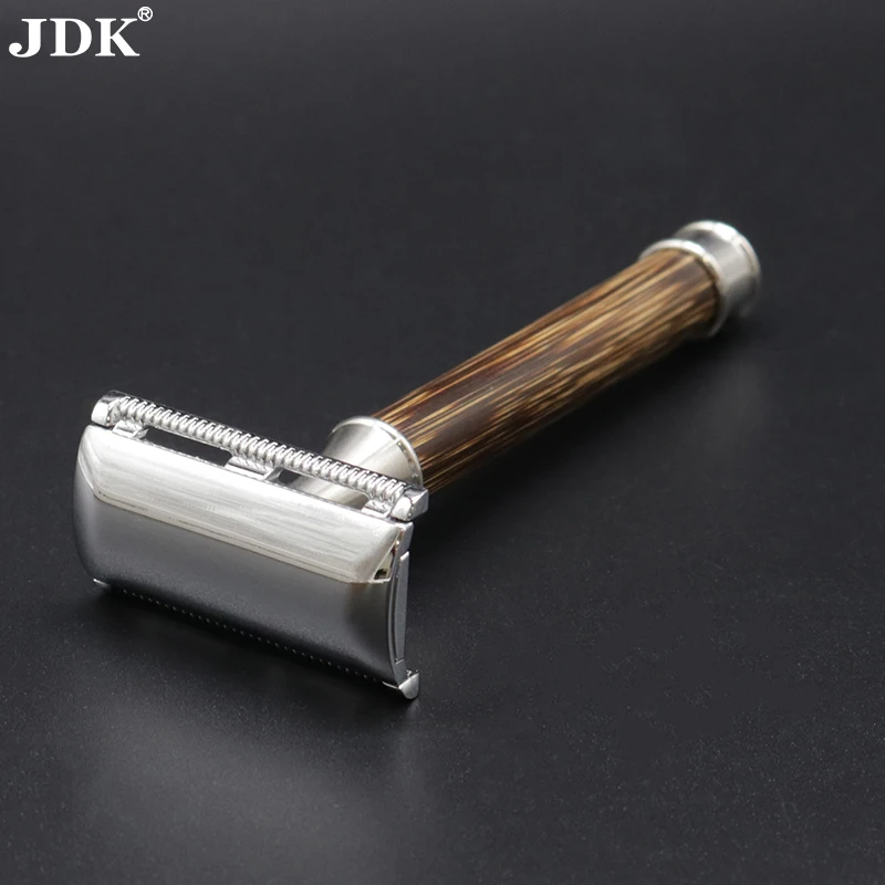 JDK готовая в наличии Бамбуковая Безопасная бритва горячая с двойным лезвием Экологически чистая Бритва для влажного