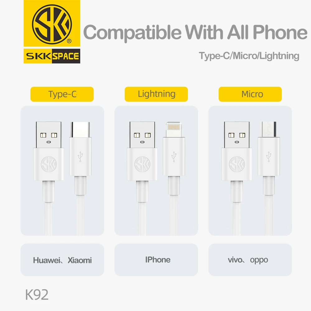 
OEM Data Cable High Speed Data Cable 1M 2M 6A USB C Quick Data Cable For Android 