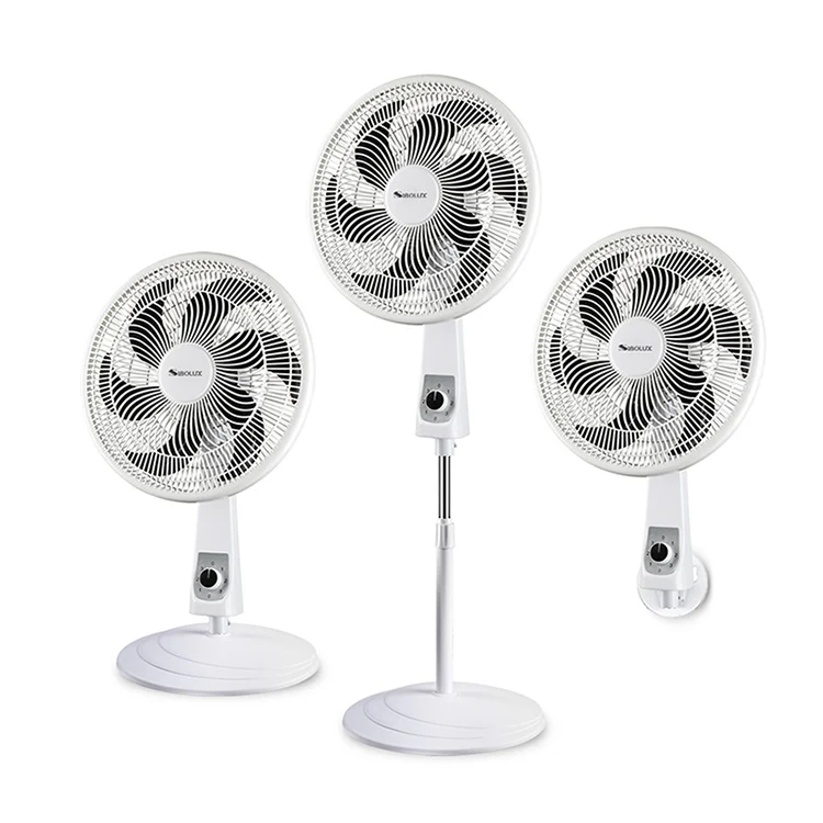 Ultra quiet 18 inch 3 speed control plastic grill electric standing pedestal fan for bedroom