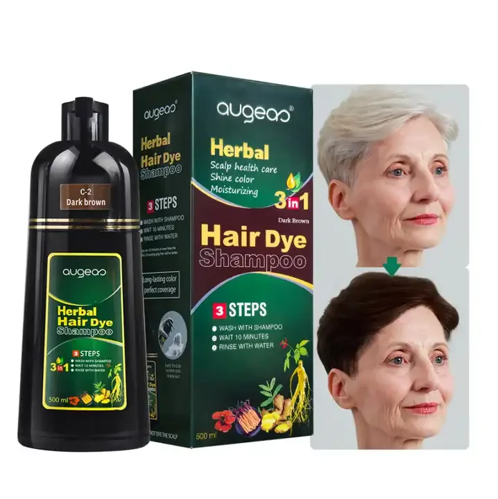 Hot sale in stock organic permanent hair color dye  no ppd no ammonia thailand natural best dye hair color shampoo