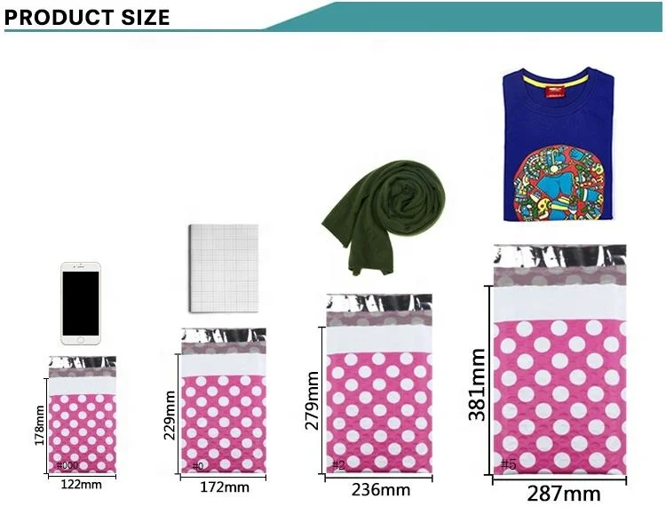 High Quality Eco-Friendly Customize Mailer Logistics Packaging Bubble Padded Envelopes