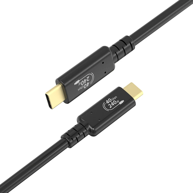 JCE usb4 gen3 240w 5a 40gbps ERP gold-plated charging cable type-c data cable usb4