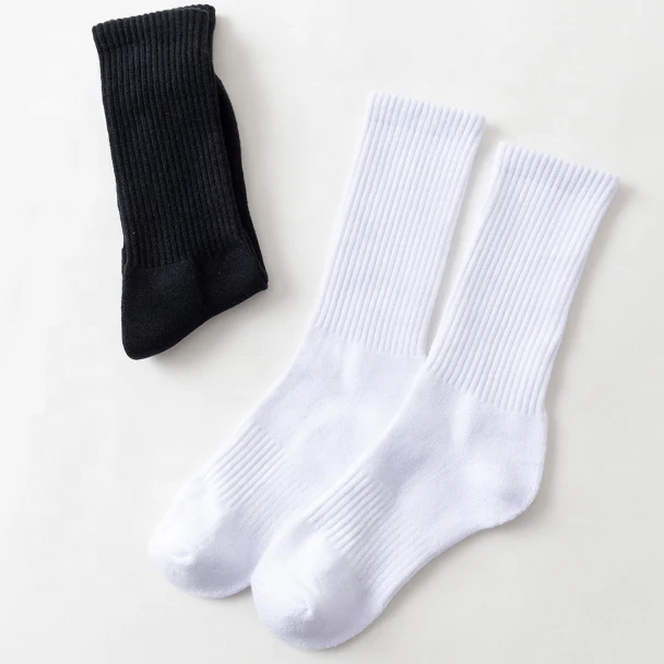 custom design your own basketball ribbed socks plain white athletic logo customize socks