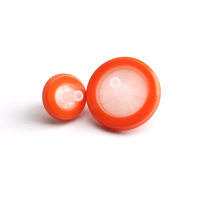 PTFE 33mm 0.45um micron Disposable Hydrophobic/Hydrophilic  PTFE Syringe Filter For Lab Use